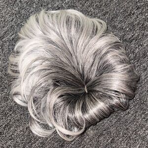 Elegant Silver Gray Women's Hairpiece